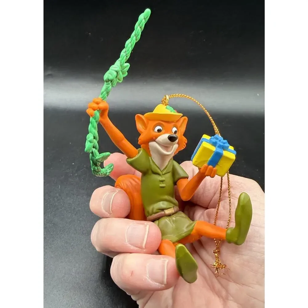Vintage Disney Grolier Robin Hood Christmas Magic Ornament Fox Gift -Lo14